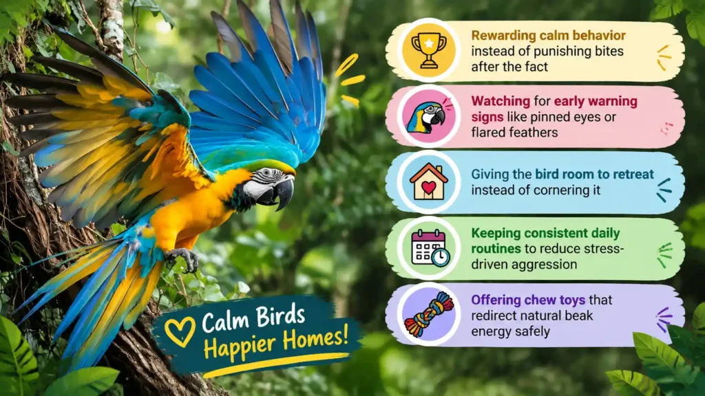 Blue Gold Macaw calm behavior guide