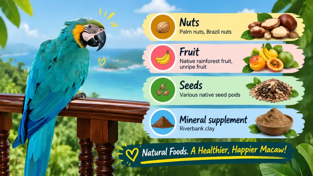 Blue Gold Macaw food guide