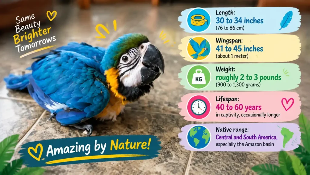 Blue Gold Macaw profile facts 
