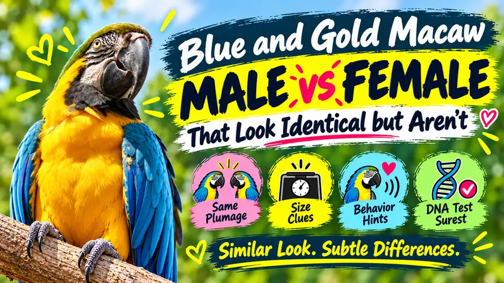 Blue and Gold Macaw male vs female guide