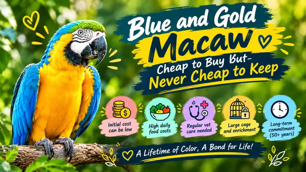 Blue and gold macaw