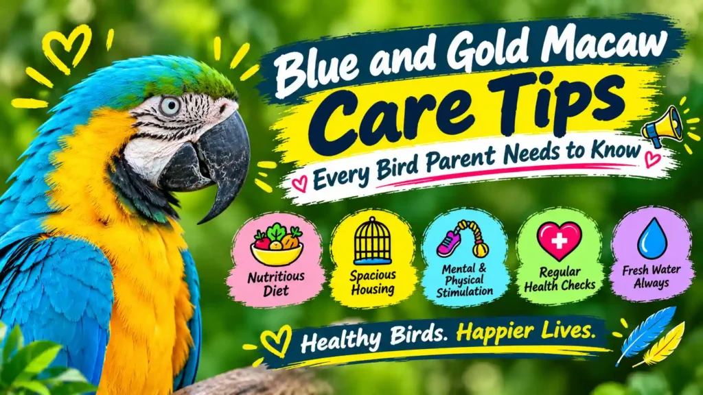 Blue and Gold Macaw care tips