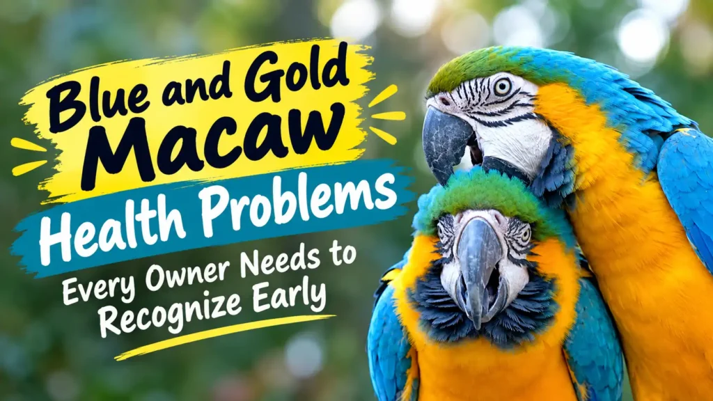 Blue and Gold Macaw health problems