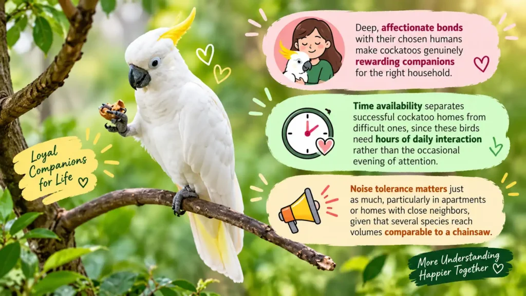 Cockatoo companionship