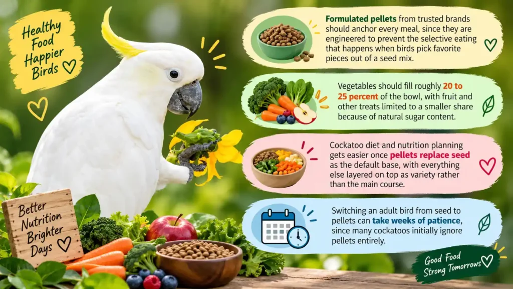 Cockatoo pellet diet