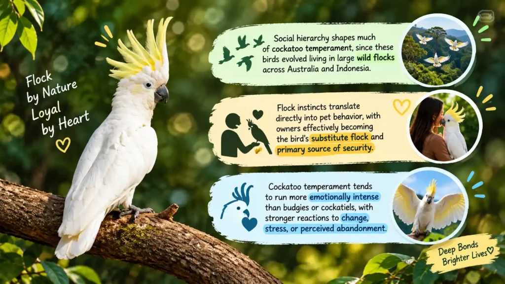 Cockatoo social temperament