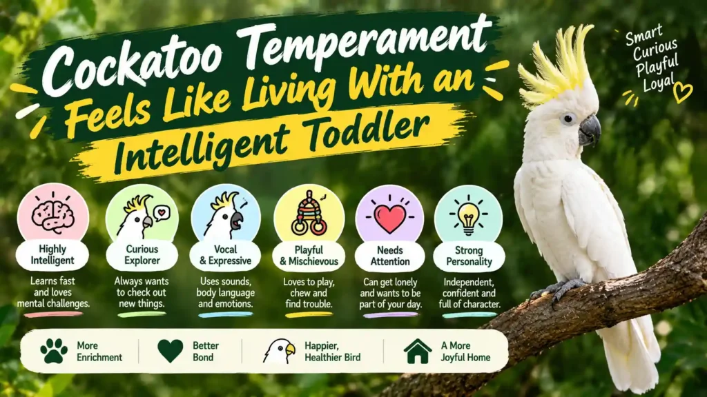 Cockatoo temperament and personality traits