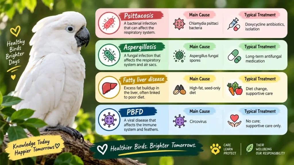 Cockatoo health diseases