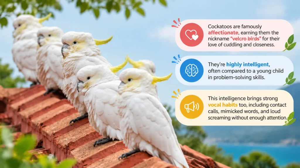 Cockatoo bird facts infographic