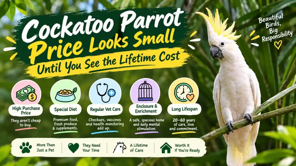 Cockatoo parrot cost