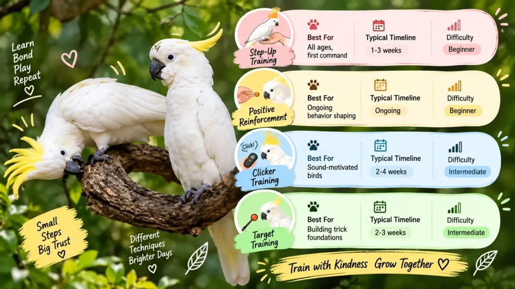 Cockatoo training methods