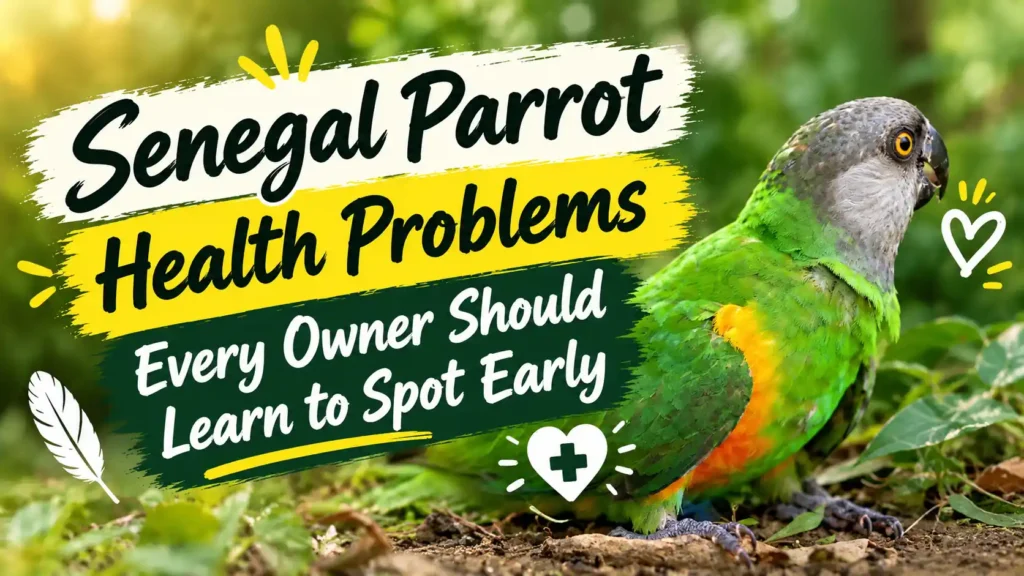 Senegal Parrot health problems graphic