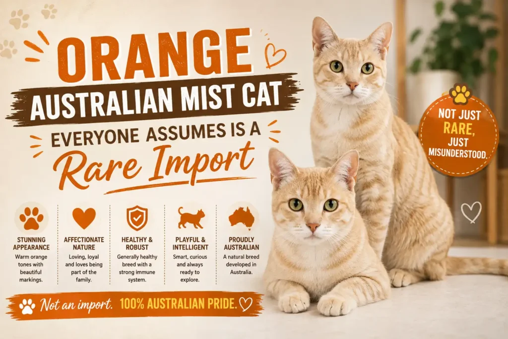 Orange Australian Mist cat