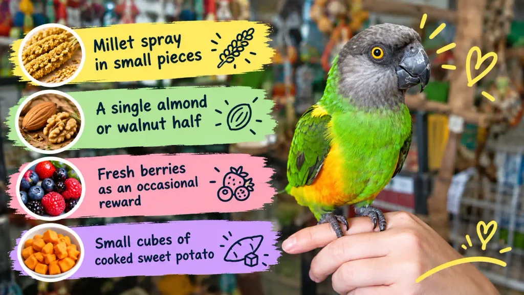 Parrot diet treats