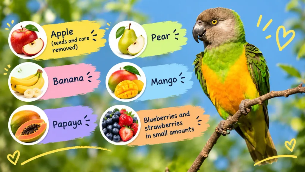 Parrot fruit diet 