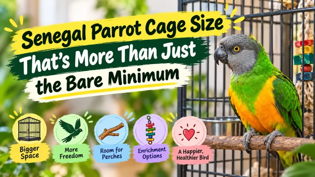 Senegal parrot cage size