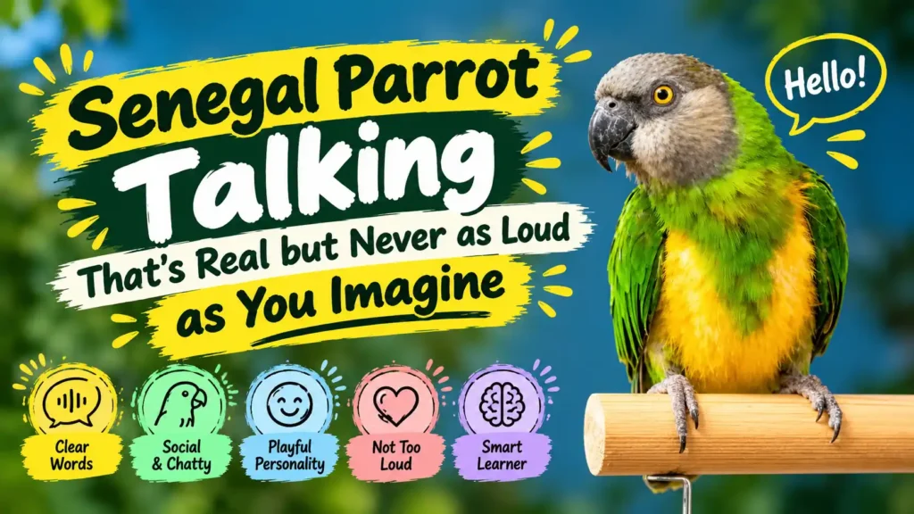 Senegal Parrot talking
