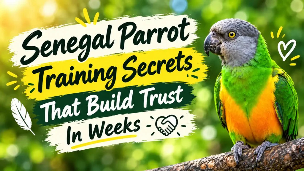 Senegal parrot training
